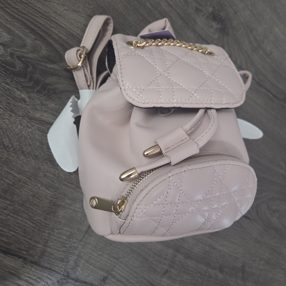 Claire's Mauve Pink Quilted Small Backpack From Claires NWT